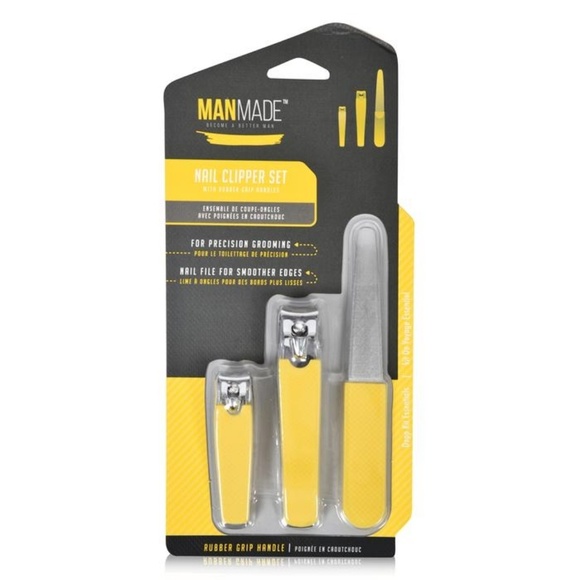 3 PIECE RUBBER GRIP MANICURE SET - Picture 1 of 1